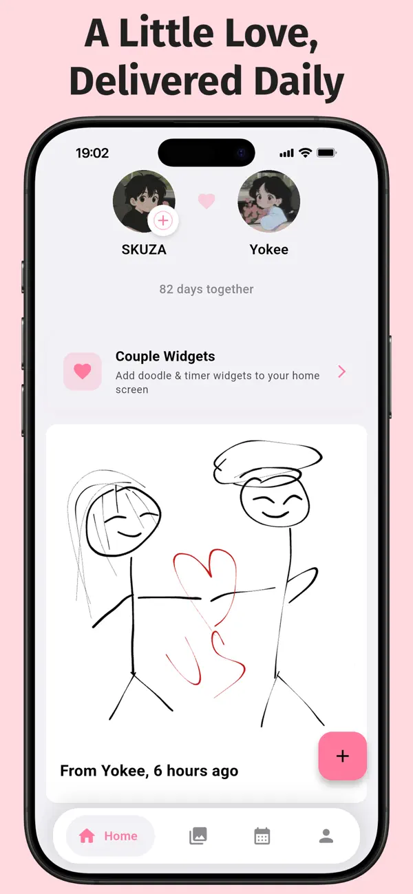 Couplio: Love Notes & Doodles screenshot 1