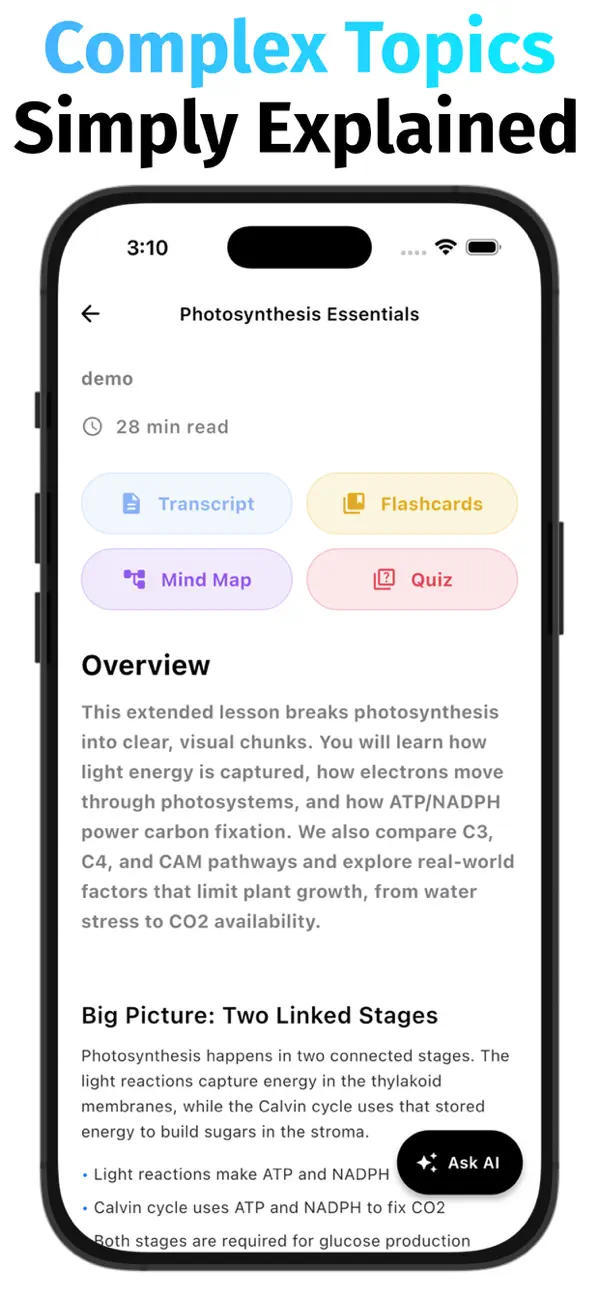 StudyRush - AI Study Buddy screenshot 2